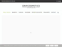 Tablet Screenshot of orifcosmetics.ro